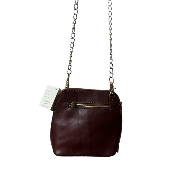 I MEDICI FIRENZE RARE NWT BURGUNDY LEATHER BAG - Made in Italy - Picture 3 of 11